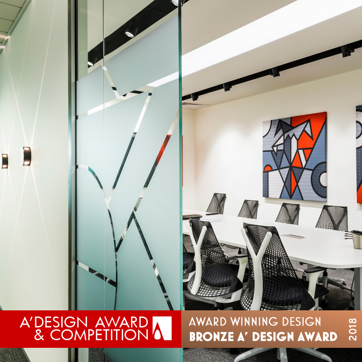 Playtech Bulgaria Functional office space  by Helen Koss Bronze Interior Space and Exhibition Design Award Winner 2018 