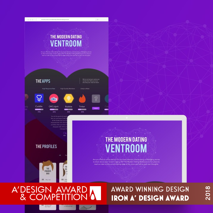 The Ventroom Web Design by Stella Chenjie Guan Iron Website and Web Design Award Winner 2018 