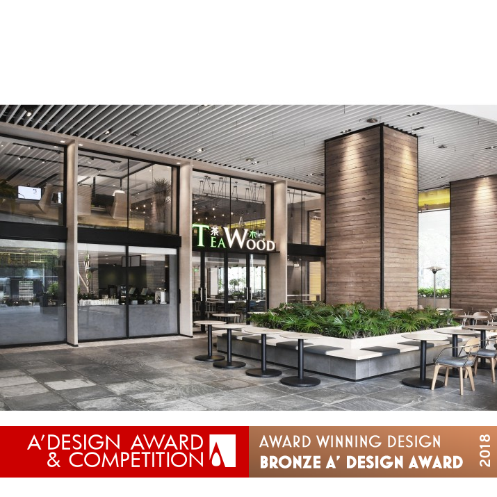 Teawood Central Walk Restaurant and cafe by Vincent Chi-wai Chiang Bronze Interior Space and Exhibition Design Award Winner 2018 