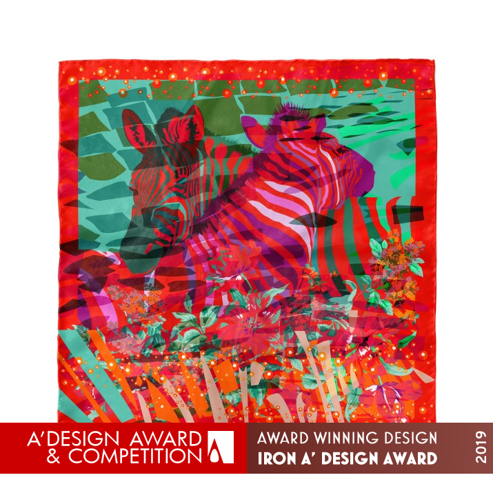 Fusion Foulard by Ekaterina Ezhova Iron Textile, Fabric, Textures, Patterns and Cloth Design Award Winner 2019 