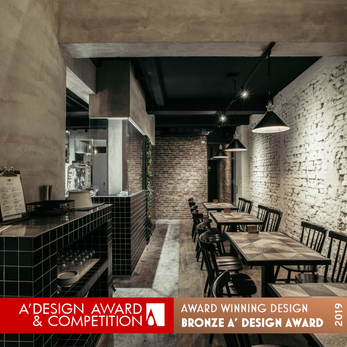 In Stock Fun Kitchen Restaurant by MUJIE Design Co.,Ltd. Bronze Interior Space and Exhibition Design Award Winner 2019 