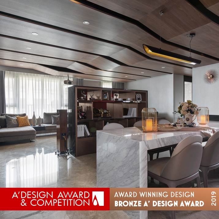 Grain and Line In The Space Residential by Global Interior A Design Co. Ltd. Bronze Interior Space and Exhibition Design Award Winner 2019 