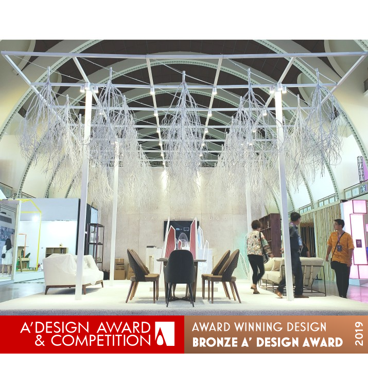 ReLife Recycled Pavilion 100% Recycled Pavilion Design by Kevin Chu Bronze Interior Space and Exhibition Design Award Winner 2019 