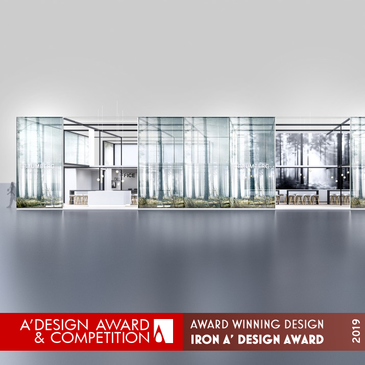 Brumberg Light & Building Fair Stand by Ueberholz GmbH Iron Interior Space and Exhibition Design Award Winner 2019 