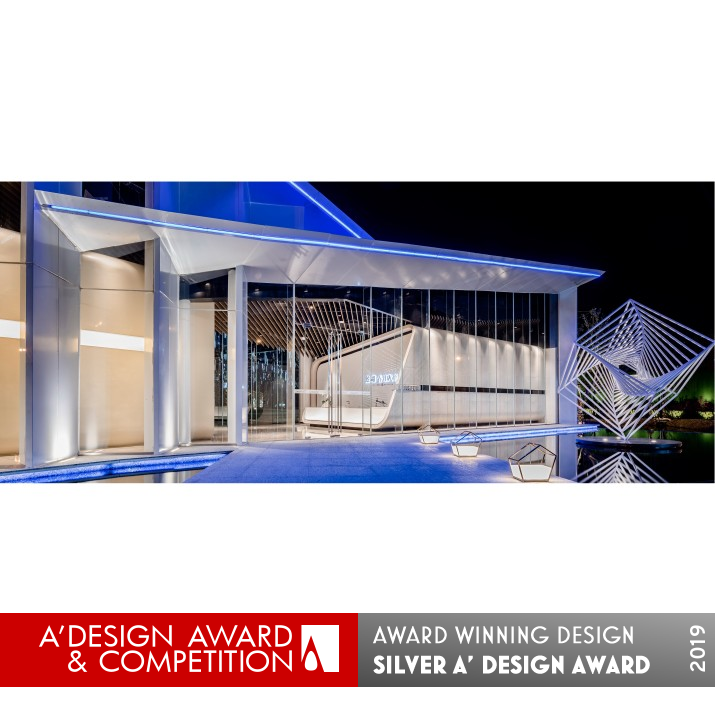 Curved Paper Sales Center Sales Center by Kris Lin Silver Interior Space and Exhibition Design Award Winner 2019 