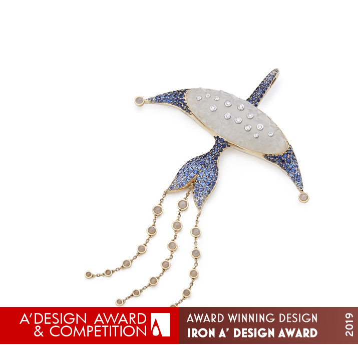 Tribute Wau Multifunction Pendant by Tina Winness Wong Iron Jewelry Design Award Winner 2019 