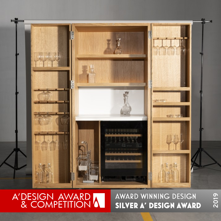 Drinks Cabinet Bar by Irena Kilibarda Silver Furniture Design Award Winner 2019 