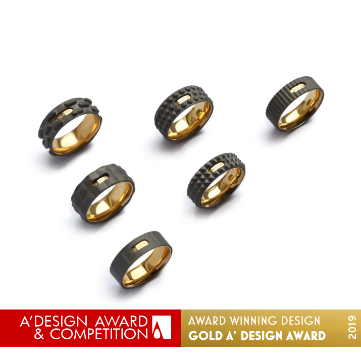 Industrial Wedding Rings by Igor Komov Golden Jewelry Design Award Winner 2019 