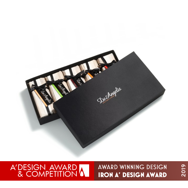 DeAngelis Italian Chocolate Packaging Packaging by Mark Turner Iron Packaging Design Award Winner 2019 