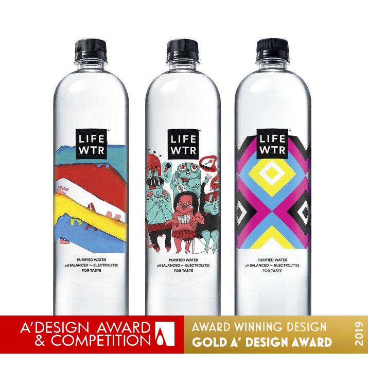 LIFEWTR Series 4: Arts in Education Bottled Water by PepsiCo Design & Innovation Golden Packaging Design Award Winner 2019 