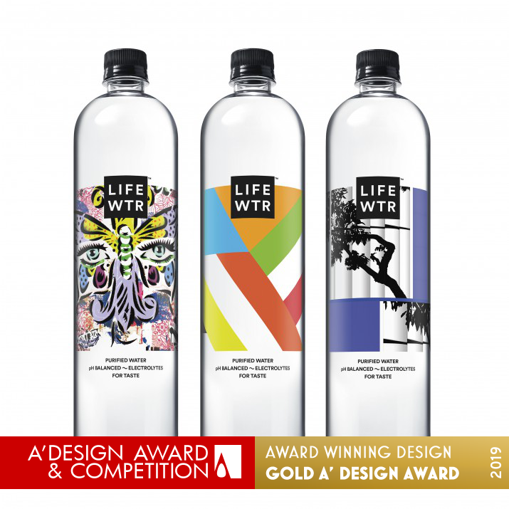 LIFEWTR Series 5: Arts in Education Bottled Water by PepsiCo Design & Innovation Golden Packaging Design Award Winner 2019 
