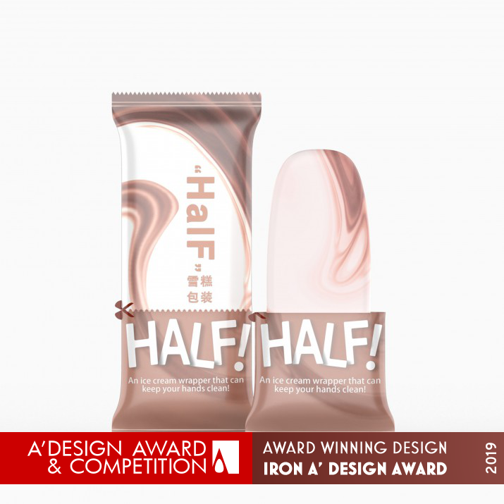 HALF Ice Cream Packing by Liu Yi Iron Packaging Design Award Winner 2019 