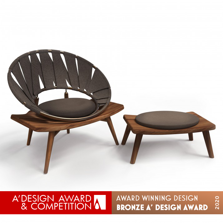Ring Chair Novelty and Comfortable by Wei Jingye and Sun Kezhao Bronze Furniture Design Award Winner 2020 