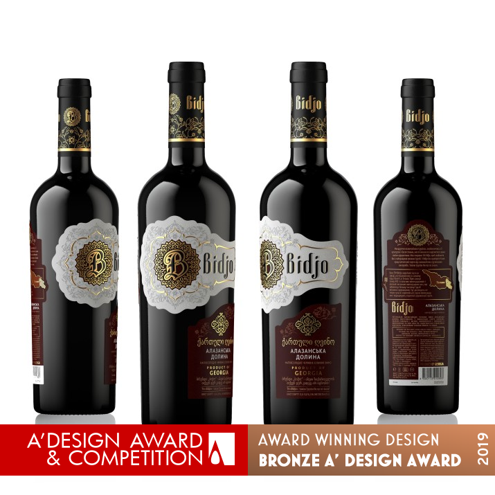 Bidjo Georgian Wine Wines Label by Valerii Sumilov Bronze Packaging Design Award Winner 2019 