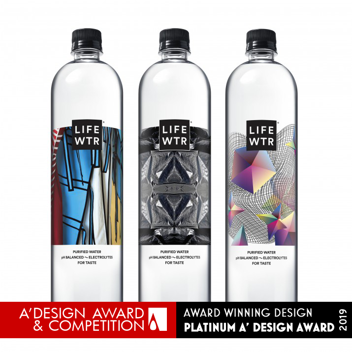 LIFEWTR Series 6 Bottled Water by PepsiCo Design & Innovation Platinum Packaging Design Award Winner 2019 
