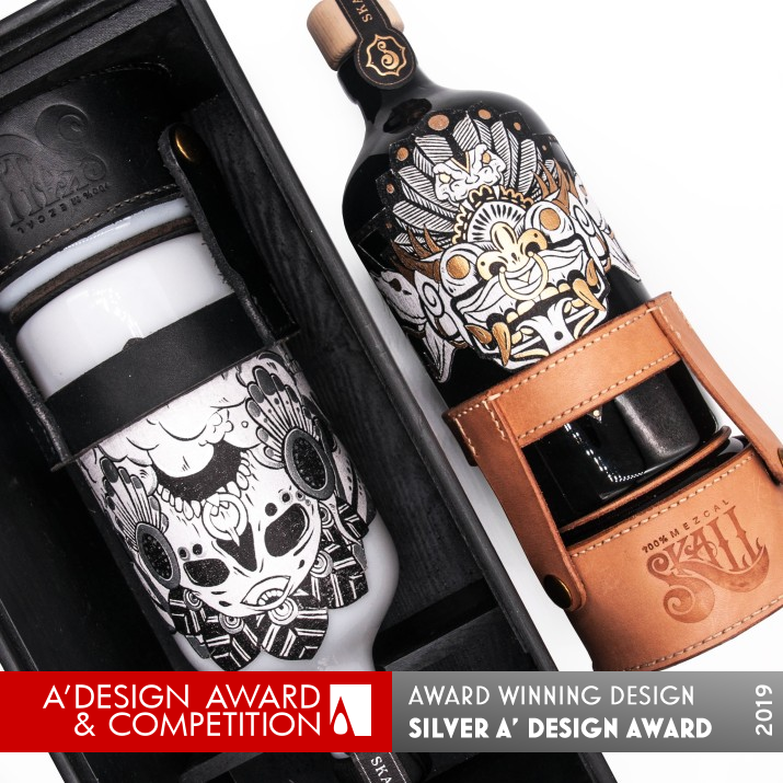 Skall Mezcal Alcoholic Beverage by Melissa Xiao Xue Han Ruiz Silver Packaging Design Award Winner 2019 