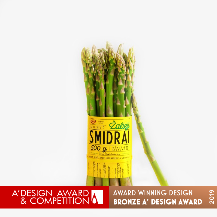 Green Asparagus Packaging Design by Salvita Bingelyte Bronze Packaging Design Award Winner 2019 