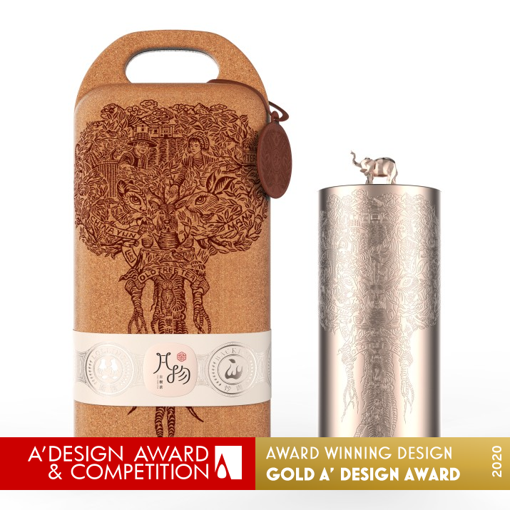 Fanwu Xiangyin Tea Beverage by Wen Liu and Bo Zheng Golden Packaging Design Award Winner 2020 