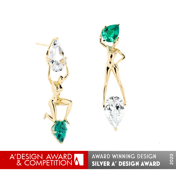 Goddess Earring by Cameo Huang Silver Jewelry Design Award Winner 2020 