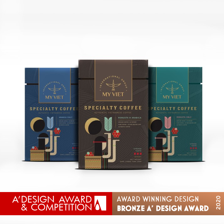 My Viet Specialty Coffee Coffee Packaging by My Tien Ho Ngoc Bronze Packaging Design Award Winner 2020 