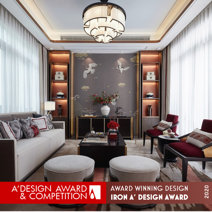 Redsun Zhenghong Villa by Menghua Sheng Iron Interior Space and Exhibition Design Award Winner 2020 