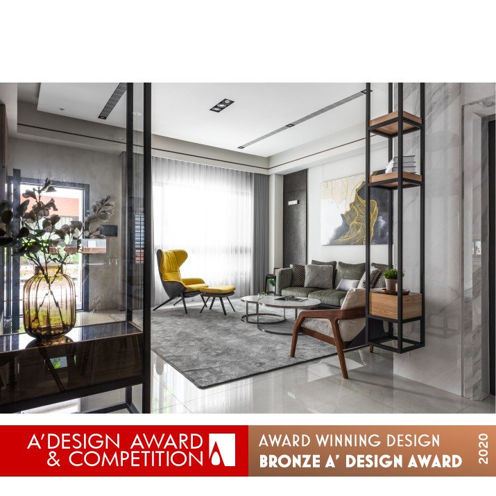 Golden Black Rhyme Residence by Pei Chun Chiu Bronze Interior Space and Exhibition Design Award Winner 2020 