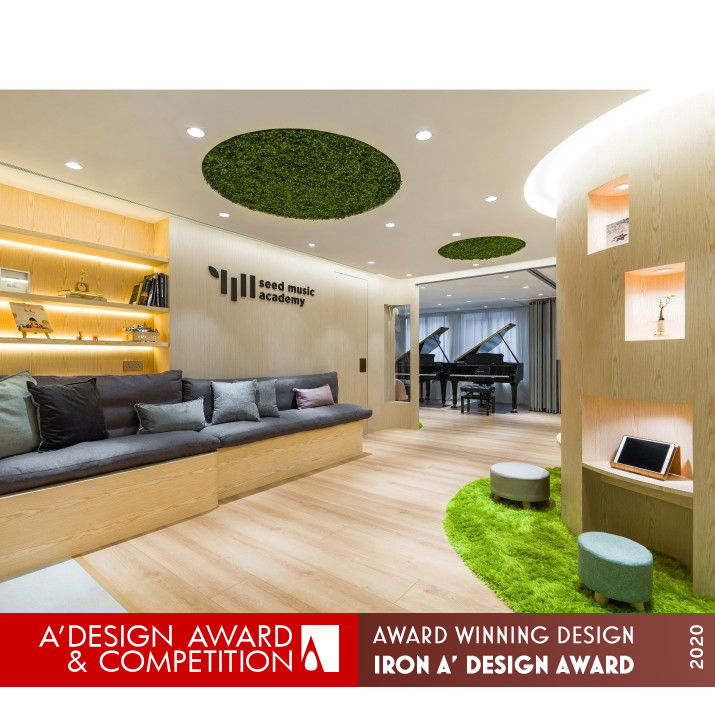 Seed Music Academy Children Learning Center by Shawn Shen Iron Interior Space and Exhibition Design Award Winner 2020 