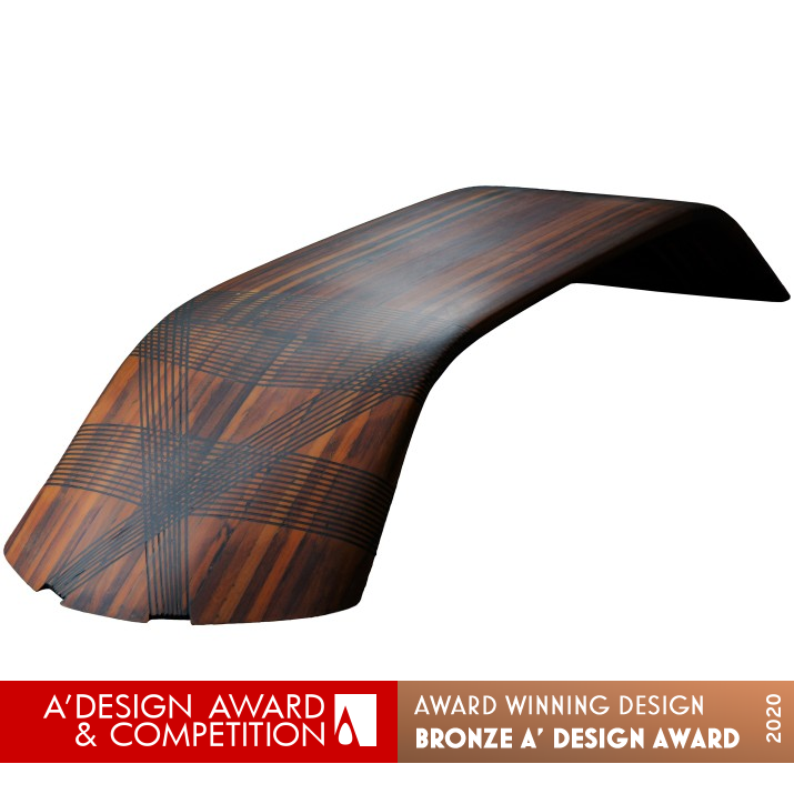 Carbon Activated Timber Bench Bench by Michael Budig and Kenneth Tracy Bronze Sustainable Products, Projects and Green Design Award Winner 2020 