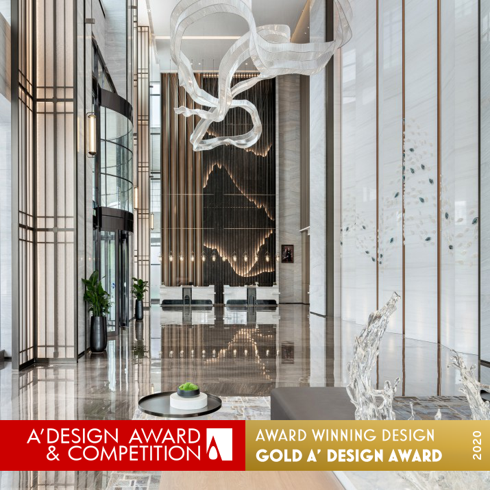 Zhangjiagang Marriott Hotel Hospitality Interior Design by Paul Liu and Hank Xia Golden Interior Space and Exhibition Design Award Winner 2020 