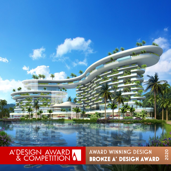 Gome Haitang Bay Kimpton Resort Hotel Hotel by Skyline Design International LLC. Bronze Architecture, Building and Structure Design Award Winner 2020 