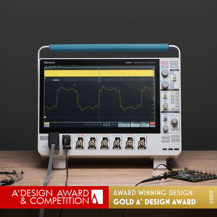 Tektronix 5 Series MSO Oscilloscope by Tactile and Tektronix Design Teams Golden Audio and Sound Equipment Design Award Winner 2020 