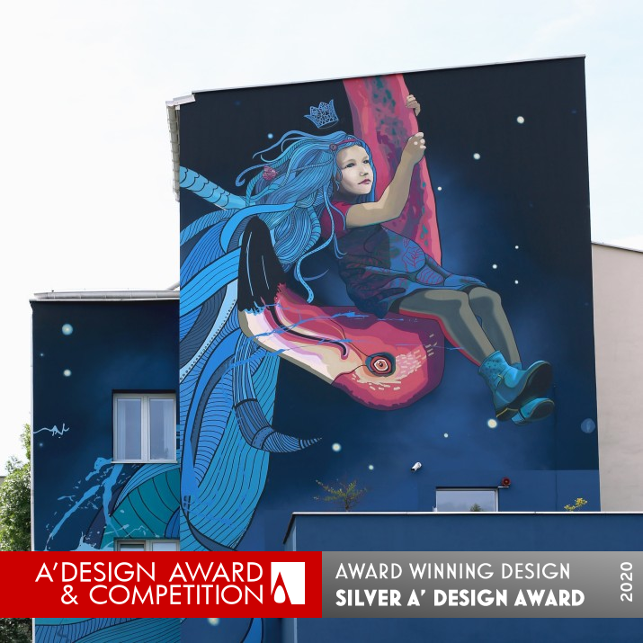 Tale About Fear Mural by Marta Zawieja Silver Fine Arts and Art Installation Design Award Winner 2020 