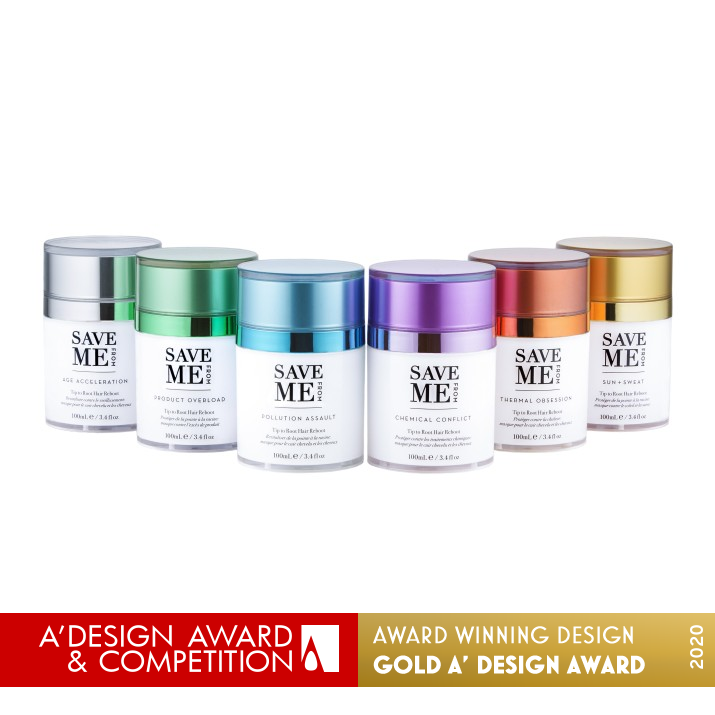 Save Me From Targeted Haircare Masks by MSLK Golden Packaging Design Award Winner 2020 