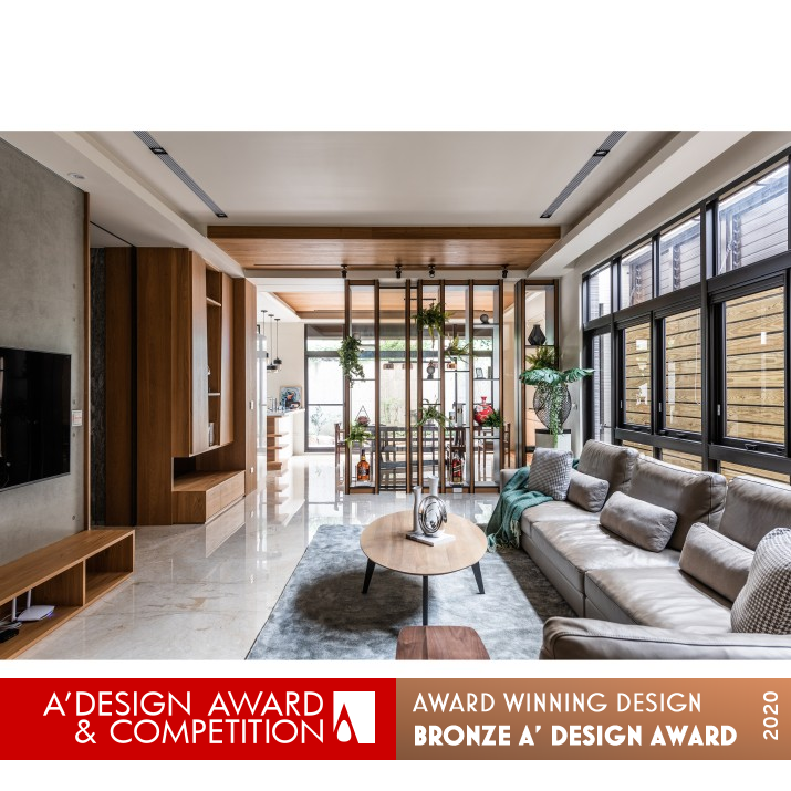 Light Composition Residential Apartment by Chien-Neng Chang Bronze Interior Space and Exhibition Design Award Winner 2020 