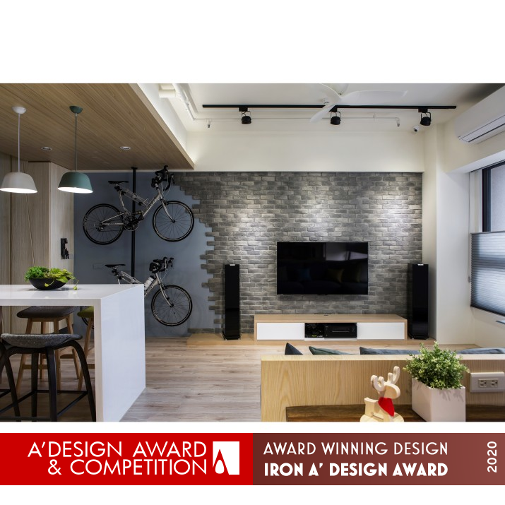 Leisurable Light Contrast Apartment by Wen Cheng Fu Iron Interior Space and Exhibition Design Award Winner 2020 