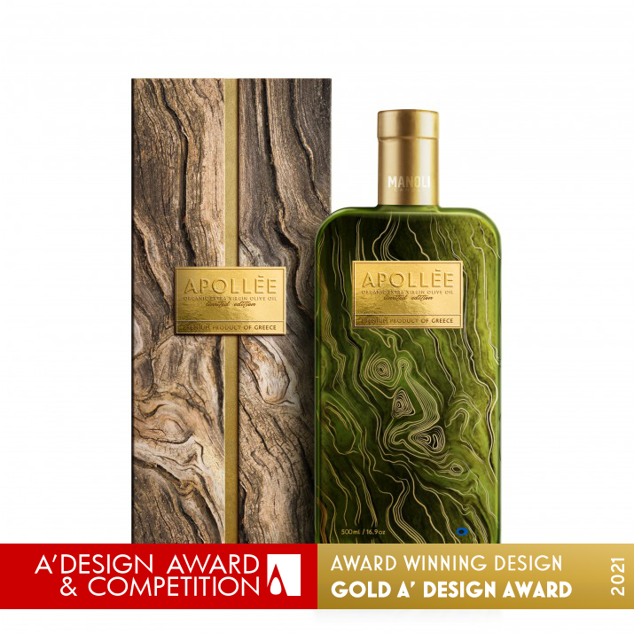 Apollee Olive Oil Packaging by Antonia Skaraki Golden Packaging Design Award Winner 2021 