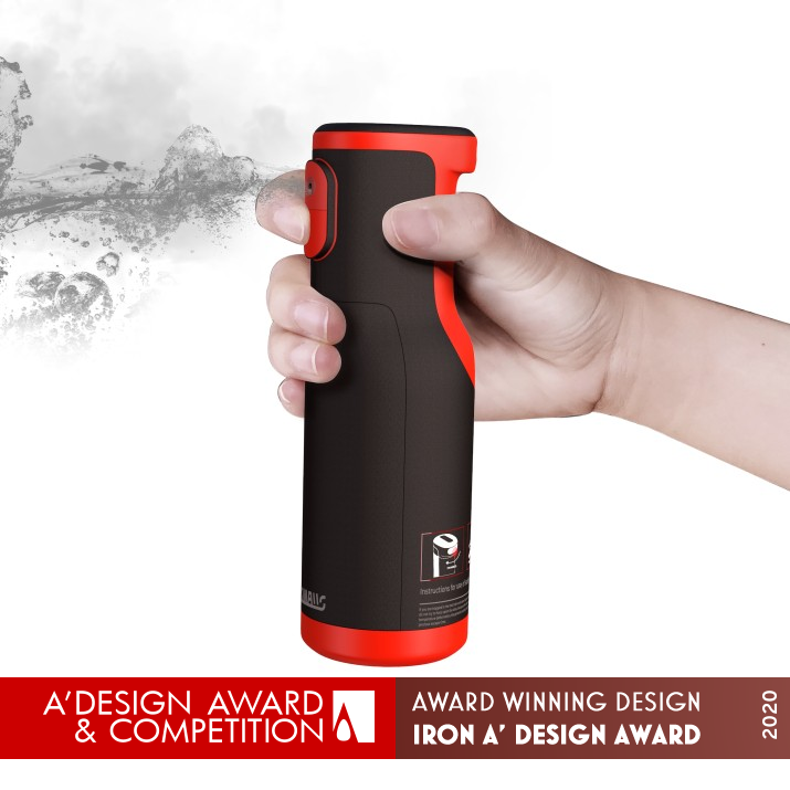 Vehicle Safety Equipment Fire Extinguisher and Escape Hammer by Tongxin Zhang Iron Vehicle Parts, Auto Accessories and Care Products Design Award Winner 2020 