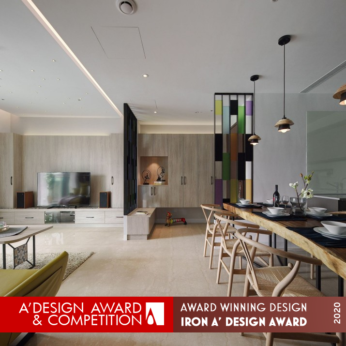 Feast of Color Residential Design by Shao-Kuo Wu Iron Interior Space and Exhibition Design Award Winner 2020 