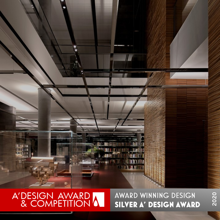 Glass Library Lighting by Licht.Associates - Jim Ho Silver Lighting Products and Fixtures Design Award Winner 2020 