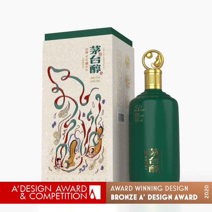 Mao Tai Chun Liquor by Zeng Li Bronze Packaging Design Award Winner 2020 