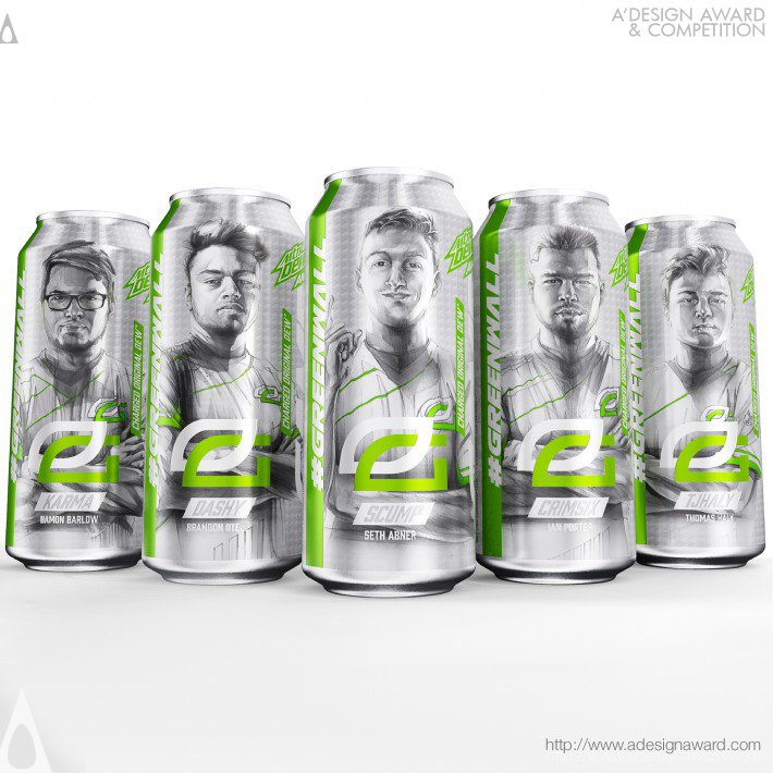 PepsiCo Design and Innovation - Game Fuel Team Optic Champions Can Packaging