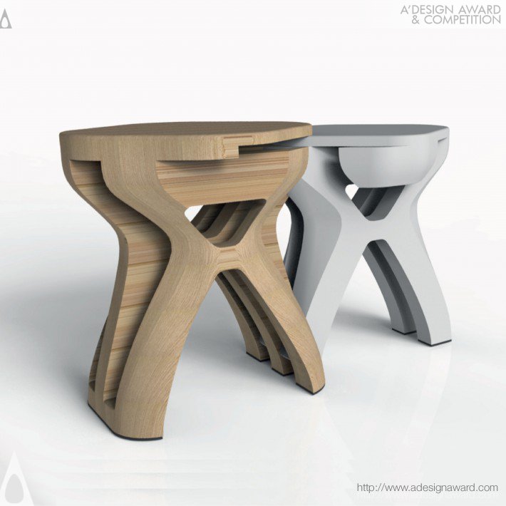 合 Hé Multipurpose Stool by LEE TENG SHENG