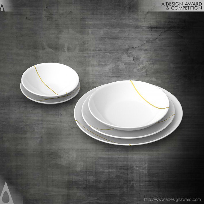 Kintsugi Tableware Set by Davide Chiesa