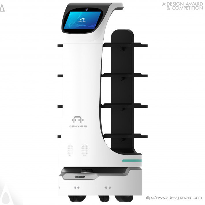 Cola Food Delivery Robot by Bayes Robotics