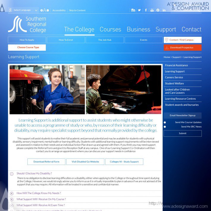 Creative Media E-Learning Website