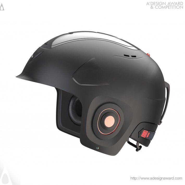 X Skier Indicated Direction Helmet by Tianyang Yuan