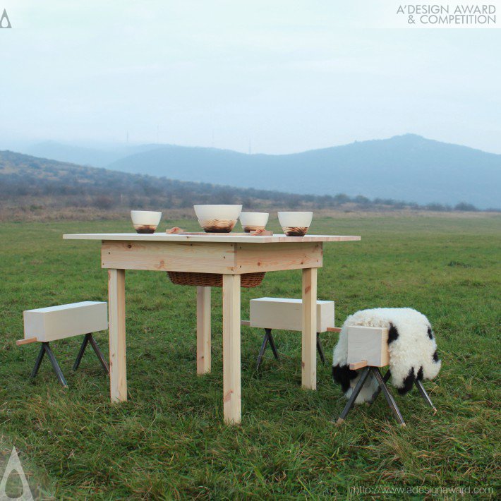 Kaláka Furniture Collection-Table by Hidegszoba studio