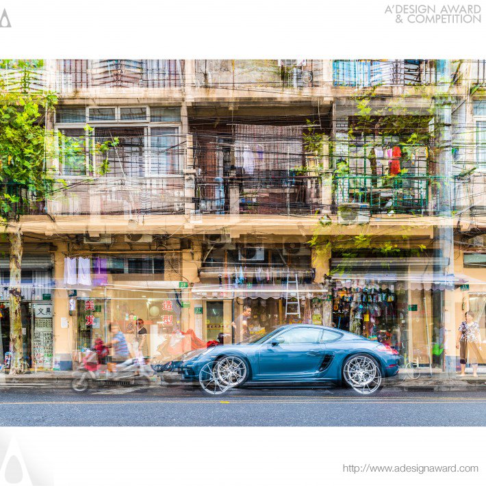 Multivision Porsche Shanghai Photography Artwork by Florian W. Mueller