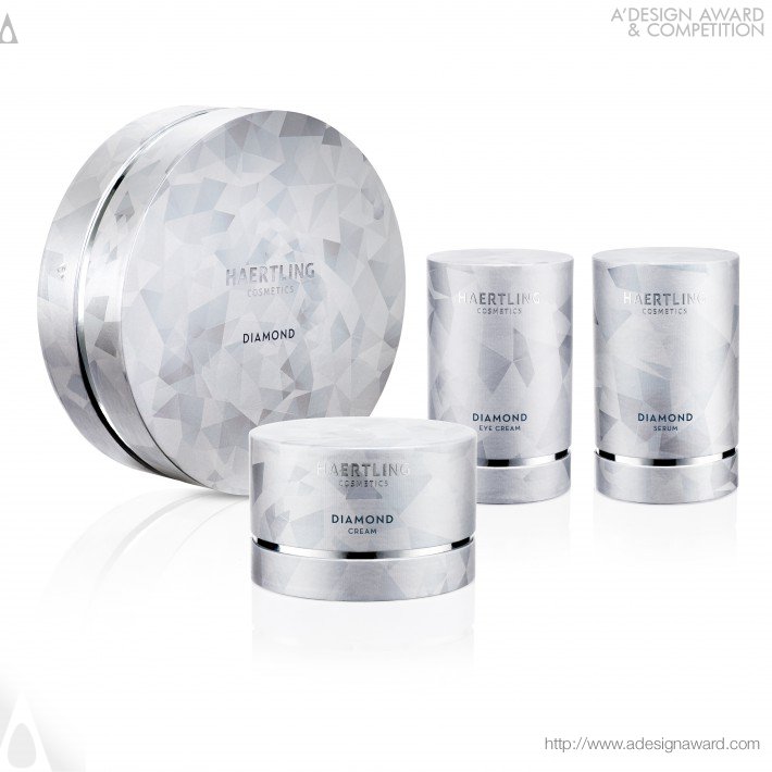 Haertling Cosmetics-Diamond Cream High Fashion and Luxury Packaging by Theresa Lambrecht