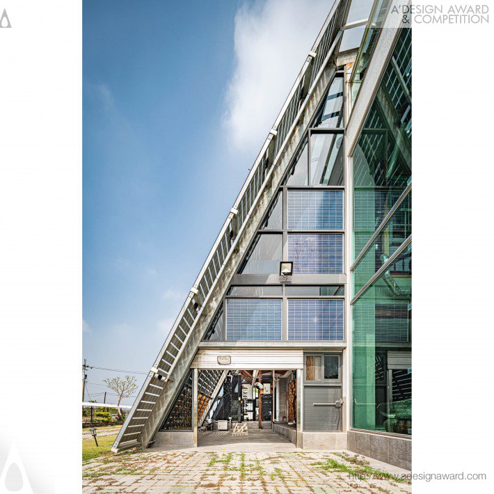 The Sun House Sustainable Social Building by SunEdge PV Technology Co., Ltd
